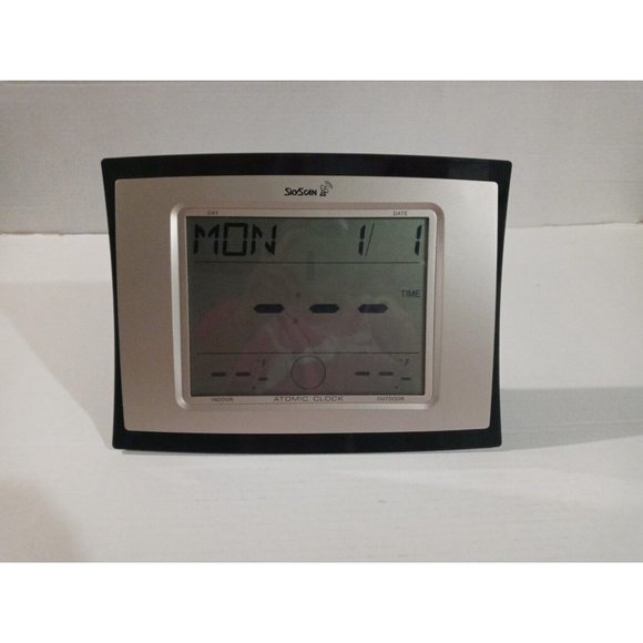 SkyScan Atomic Clock Digital Temperature and Weather Wireless 88800 - Picture 7 of 13